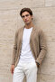 Men's Cotton Blazer Knitwear Jacket Steel Knit Classic Pattern - 5406m - 3