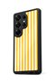 Samsung Galaxy S25 Ultra Compatible Yellow and White Patterned Shockproof Case with Camera Protection - 5