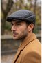 Men's London Cap with Quilted Detail, Standard Size, Elastic Inner Lining, Seasonal Hat - 6