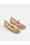 Women Beige Embroidered Ballerinas - 2