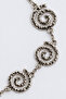 2-Pack Snail Motif Metal Belt Lku0004 Silver Gold - 4