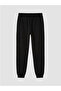 Black Elastic Waist Girls Jogger Sweatpants - 8