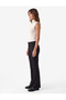 Slim Fit Viscose Bengaline Flared Trousers - 2