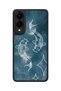 Samsung Galaxy S25 Edge Compatible Kozmikkoi Patterned Shockproof Case with Camera Protection