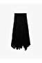 Asymmetrical Ruched Maxi Flared Skirt - 7