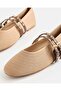 Girls Beige Studded Ballerina Shoes - 3