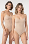 Women's 2-Piece Thin Strap Cotton U-Neck Bodysuit with Hooks at the Bottom Flexible Basic