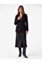 Pointed Collar Long Sleeve Tuxedo Jacket with Lace Back