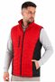 Quilted Work Vest Unisex – Stand Collar Corporate Staff and Worker Vest with Zipper Pockets - 3