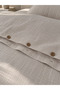 Single 100% Cotton Muslin Duvet Cover Set 160 X 200 - 3