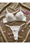 Flower-Patterned, Terry-Cloth Supported, Padded, Adjustable Bath Suit Set - 4