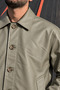 Men'S, Buttoned, Shirt Collar, Seasonal, Faux Leather Jacket 712 - 3