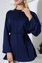 Women's Modal Belted Wide Sleeve Tunic - 2