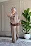 6666 - Stylish, Comfortable, Loose-Fitting Viscose Soft Modal Fabric Peach Garnished Women's Set - 2