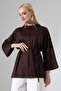 Women's Modal Belted Wide Sleeve Tunic
