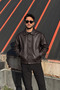 Men'S, Buttoned, Shirt Collar, Seasonal, Faux Leather Jacket 712 - 5