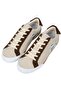 Women's Vegan Leather Cream Sneakers - Dooking Around Design - 2