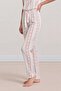 Ecru Background Red Bow Patterned Cotton V-Neck Long Sleeve Pajama Set - 3