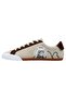 Women's Vegan Leather Cream Sneakers - Dooking Around Design