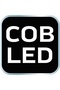 Proiector halogen 500lm COB+bat 4xAA - 3
