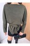 Women's Back Tie Bat Sleeve Knitwear Top - 3