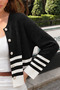 Women's Seasonal Black Short Knitwear Cardigan - 6