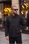 Collar Detailed Bag Pocket Jacket/Mantle