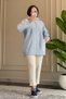 6683 - Stylish, Comfortable, Loose-Fitting Peach Fabric Women's Hooded Jacket with Stone Detail - 3
