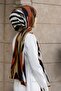 Women's Luxury Medina Silk Shawl Brown - 4