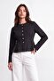 Buttoned jacket with flared waist - 2