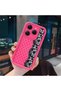 Tecno Spark 20 Pro 4g Compatible Pink Red Silicone Case Shockproof Camera Protection Dotted Lace Pattern - 3