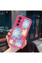Samsung Galaxy A16 4G/5G Compatible Pink Red Silicone Case Shockproof Camera Protection Flower Pattern - 3