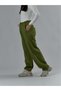 Adjustable leg regular khaki women's jogger pants coc3486 - 2