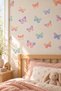 Colorful Butterflies Wall Sticker Set Ceiling Wall Glass Baby Kids Room 60 Pieces Erasable Water Resistant Decorative Sticker - 2