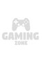 Autocolant auto  "Gaming zone controller ", m1, 12cm, Alb