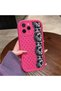 حافظة سيليكون باللون الأحمر الوردي متوافقة مع هاتف iPhone 11 Pro، مقاومة للصدمات، حماية للكاميرا، نمط دانتيل منقط