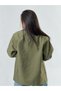 Coc3500 women's khaki jacket with velvet collar - 4