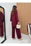 Women's Poncho Detailed Ribbed Knitted Set - 4