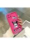 Realme C21Y/C25Y Compatible Pink Red Silicone Case Shockproof Camera Protection Kuromi Bow Pattern - 4