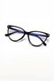 Optical Frame Compatible Blue Light Protection Cat Eye Buckle Glasses - 2