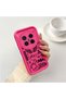 Vivo X300 Pro Compatible Pink Red Silicone Case Shockproof Camera Protection Graffiti Pattern - 2