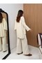 Women's Poncho Detailed Ribbed Knitted Set - 5