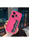 Tecno Pova 6/Pova 6 Pro Compatible Pink Red Silicone Case Shockproof Camera Protection Dotted Lace Pattern - 3