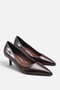 Taly women's brown short heeled stiletto a003-k601