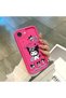 حافظة سيليكون وردية حمراء متوافقة مع هاتف iPhone 16e، مقاومة للصدمات، حماية للكاميرا، نمط فيونكة كورومي - 4