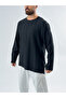 Black Asymmetrical Men's Sweatshirt Coc3457 - 3