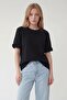 Crew neck t-shirt with sleeve detail - black - 4