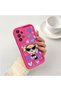 Samsung Galaxy A33 Compatible Pink Red Silicone Case Shockproof Camera Protection Heart Powerpuff Girls Patterned - 2