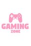 Autocolant auto  "Gaming zone controller ", m1, 12cm, Roz