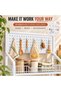 4-Tier Rolling Storage Organiser with Pegboard, 50 × 27 × 140 cm - 6